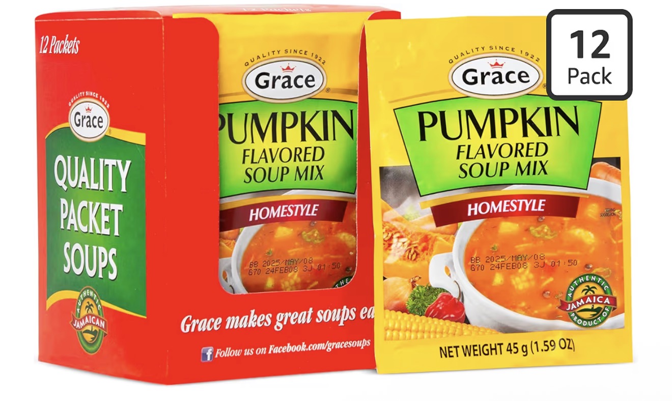 Grace Pumpkin Flavored Soup Mix 1.59oz - 12 Pack