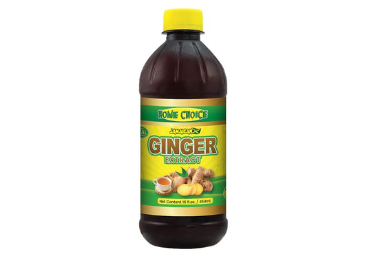 Home Choice Jamaican Ginger Extract, Pure, Liquid Form, 16 fl oz, pack of 2