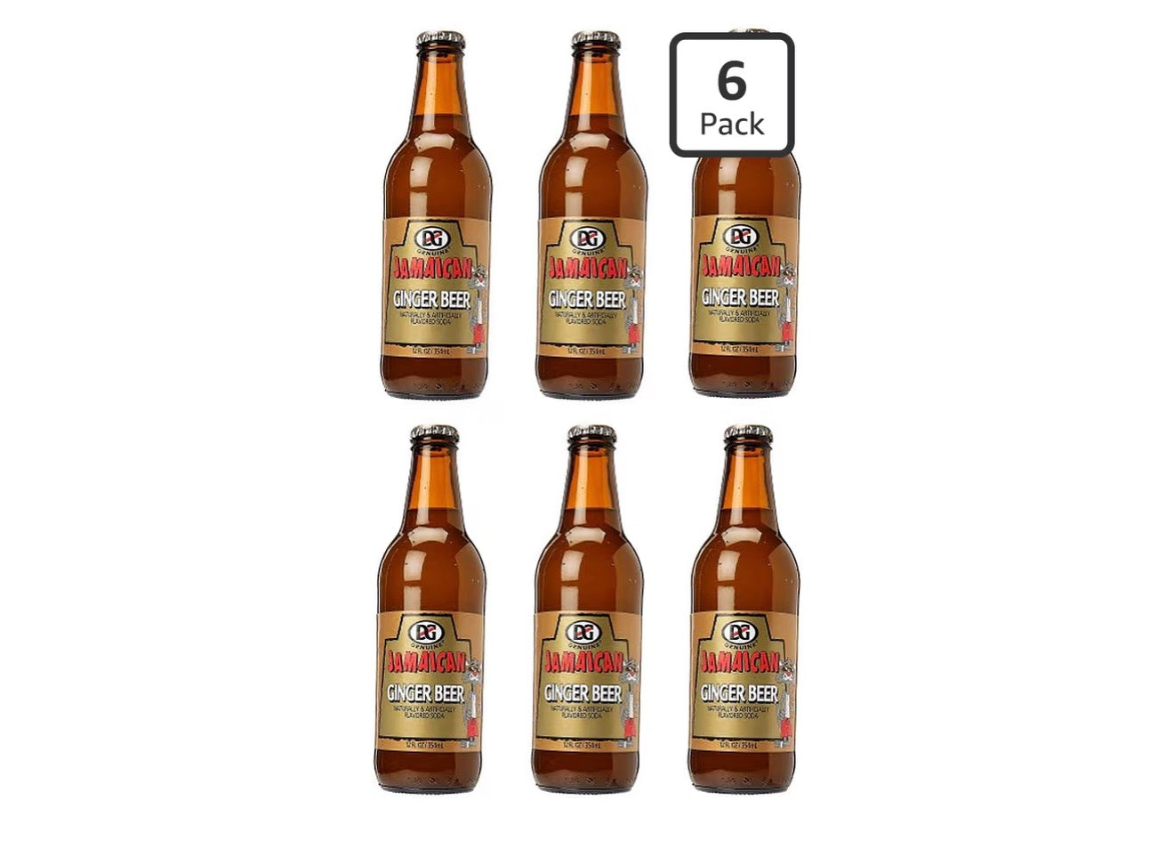 Genuine Jamaican Soft Drinks 6 Pack (Ginger Beer)