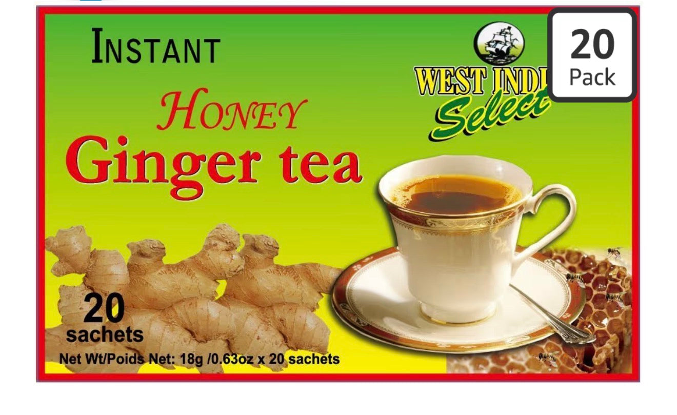 Instant Honey Ginger Tea West Indian Select (Pack of 2)
